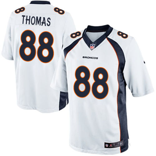 Youth Limited Demaryius Thomas Nike Jersey White Road - #88 NFL Denver Broncos